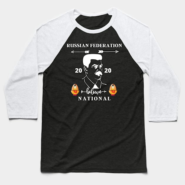 Russia 2020 Baseball T-Shirt by Grishman4u